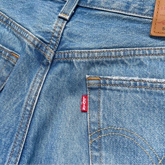 Levi’s Big E Premium High Waisted Distressed Jeans Size 27 - Picture 12 of 15